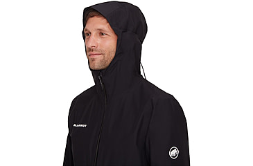 Image of Mammut Alto Light HS Hooded Jacket - Mens, Black, Large, 1010-30660-0001-115