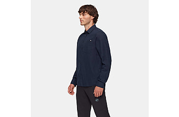 Image of Mammut Alvra Summer Long Sleeve Shirt - Mens, Alpine Calamint, Extra Large, 1015-01570-6433-116
