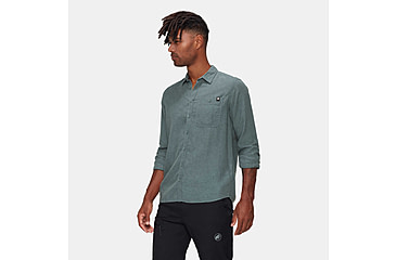 Image of Mammut Alvra Summer Long Sleeve Shirt - Mens, Strata, Large, 1015-01570-00789-115