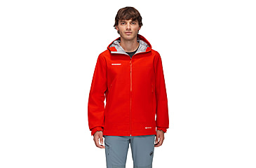 Image of Mammut Crater Light HS Hooded Jacket - Mens, Mammut Red, L, 1010-31450-3778-115