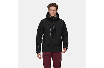 Image of Mammut Crater Pro HS Hooded Jacket - Mens, Black, Large, 1010-31680-0001-115