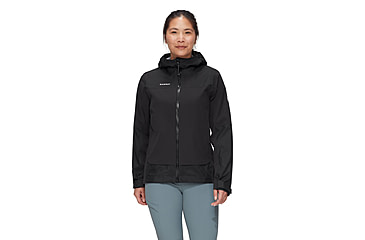 Image of Mammut Ducan Guide HS Hooded Jacket - Womens, Black, M, 1010-31390-0001-114