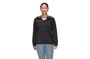 Image of Mammut Ducan Light HS Hooded Jacket - Womens, Black, L, 1010-31480-0001-115