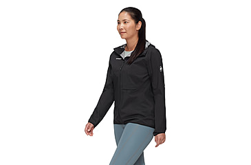Image of Mammut Ducan Light HS Hooded Jacket - Womens, Black, L, 1010-31480-0001-115