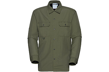 Image of Mammut Highland Long Sleeve Shirt - Mens, Dark Marsh, Extra Large, 1015-01640-40284-116
