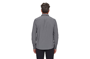 Image of Mammut Lenni Longsleeve Shirt - Mens, Steel-Black, M, 1015-01461-00722-114