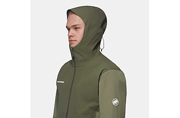 Image of Mammut Linard Guide HS Hooded Jacket - Mens, Marsh/Dark Marsh, Small, 1010-30950-40300-113
