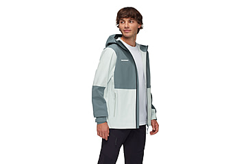Image of Mammut Linard Guide HS Hooded Jacket - Mens, Silver Sage-Strata, S, 1010-30950-1303-113