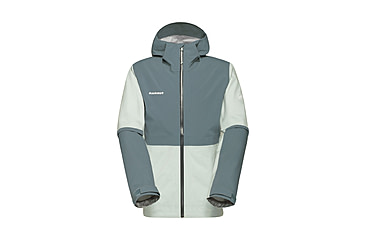 Image of Mammut Linard Guide HS Hooded Jacket - Mens, Silver Sage-Strata, S, 1010-30950-1303-113