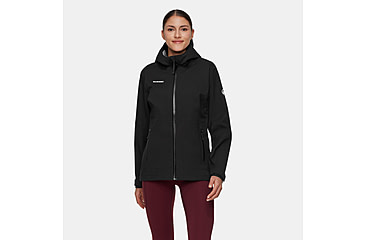 Image of Mammut Linard Guide HS Hooded Jacket - Womens, Black, Large, 1010-30970-0001-115