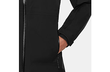 Image of Mammut Linard Guide HS Hooded Jacket - Womens, Black, Large, 1010-30970-0001-115