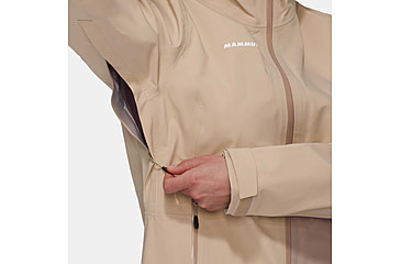 Image of Mammut Linard Guide HS Hooded Jacket - Womens, Savannah, Extra Large, 1010-30970-7517-116