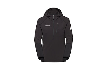 Image of Mammut Madris Light ML Half Zip Hoody - Womens, Black, XS, 1014-06060-0001-112
