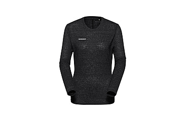 Image of Mammut Massone Light Longsleeve T-Shirt - Womens, Black, S, 1016-01620-0001-113