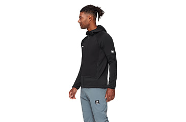 Image of Mammut Massone ML Hooded Jacket - Mens, Black, S, 1014-06190-0001-113