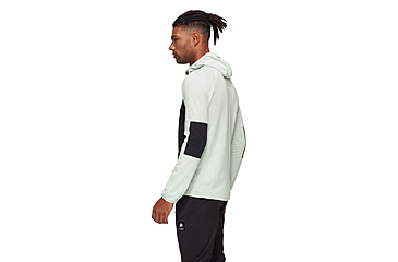 Image of Mammut Massone ML Hooded Jacket - Mens, Silver Sage-Black, XL, 1014-06190-1300-116