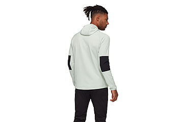 Image of Mammut Massone ML Hooded Jacket - Mens, Silver Sage-Black, XL, 1014-06190-1300-116