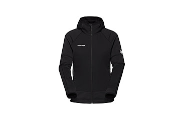 Image of Mammut Massone ML Hooded Jacket - Womens, Black, S, 1014-06200-0001-113