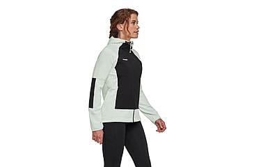 Image of Mammut Massone ML Hooded Jacket - Womens, Silver Sage-Black, L, 1014-06200-1300-115