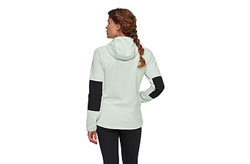 Image of Mammut Massone ML Hooded Jacket - Womens, Silver Sage-Black, L, 1014-06200-1300-115