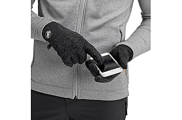 Image of Mammut Passion Gloves, Black Mlange, 6, 1190-00110-0033-1060