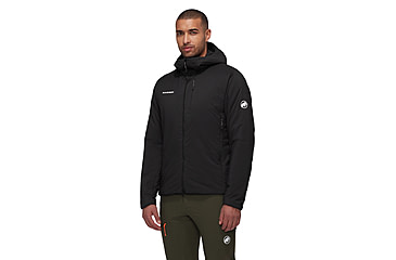 Image of Mammut Rime IN Flex Hooded Jacket - Mens, Black, Large, 1013-02131-0001-115