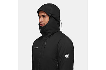Image of Mammut Rime IN Flex Hooded Jacket - Mens, Black, Large, 1013-02131-0001-115