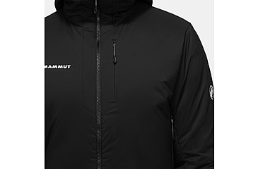 Image of Mammut Rime IN Flex Hooded Jacket - Mens, Black, Large, 1013-02131-0001-115