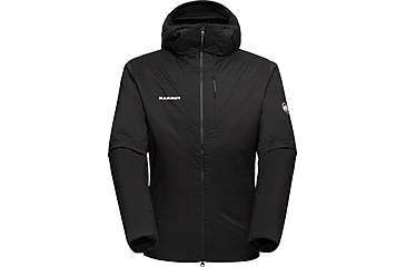 Image of Mammut Rime IN Flex Hooded Jacket - Mens, Black, Large, 1013-02131-0001-115