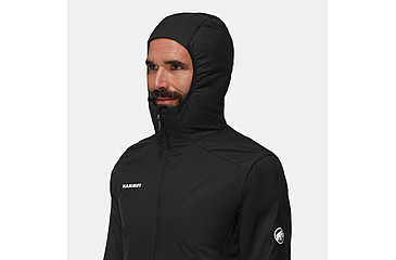 Image of Mammut Rime Light IN Flex Hooded Jacket - Mens, Black, 2XL, 1013-03150-0001-117