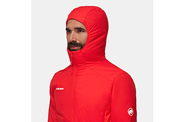 Image of Mammut Rime Light IN Flex Hooded Jacket - Mens, Mammut Red, Extra Large, 1013-03150-3778-116