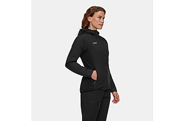 Image of Mammut Rime Light IN Flex Hooded Jacket - Womens, Black, Medium, 1013-03170-0001-114