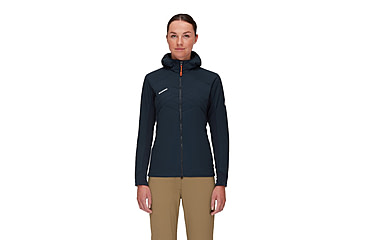 Image of Mammut Rime Light IN Flex Hooded Jacket - Womens, Marine, Extra Small, 1013-02160-5118-112