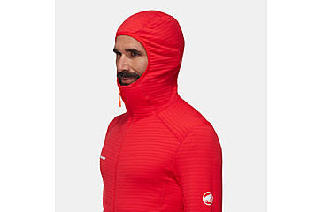 Image of Mammut Taiss Light ML Hooded Jacket - Men's, Mammut Red, Large, 1014-04530-3778-115