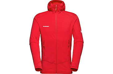 Image of Mammut Taiss Light ML Hooded Jacket - Men's, Mammut Red, Large, 1014-04530-3778-115