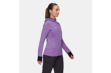 Image of Mammut Taiss Light ML Hooded Jacket - Womens, Lavandin/Black, Large, 1014-04540-6441-115