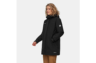 Image of Mammut Treeline HS Thermo Hooded Parka - Womens, Black, Small, 1010-31780-0001-113