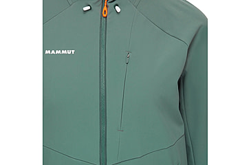 Image of Mammut Ultimate Comfort SO Hooded Jacket - Womens, Dark Jade, Medium, 1011-01960-40236-114