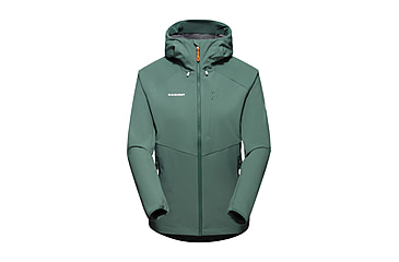 Image of Mammut Ultimate Comfort SO Hooded Jacket - Womens, Dark Jade, Medium, 1011-01960-40236-114