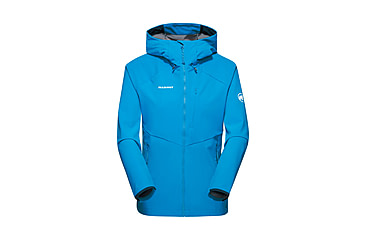 Image of Mammut Ultimate Comfort SO Hooded Jacket - Womens, Glacier Blue, XS, 1011-01960-50589-112