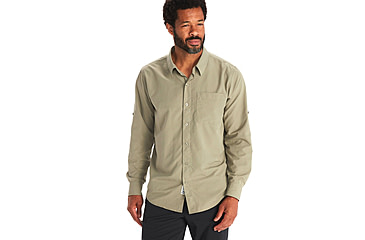 Image of Marmot Aerobora Long Sleeve Top - Mens, Vetiver, Medium, M14089-21543-M