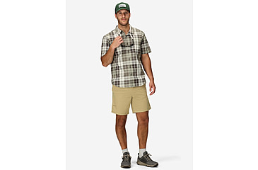 Image of Marmot AirExchange SolarShield Novelty SS Shirt - Mens, Hickory Nut Wayland Plaid, L, M16075-24292L