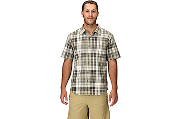 Image of Marmot AirExchange SolarShield Novelty SS Shirt - Mens, Hickory Nut Wayland Plaid, L, M16075-24292L