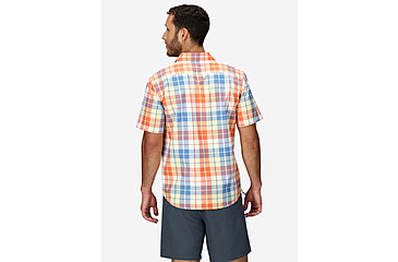 Image of Marmot AirExchange SolarShield Novelty SS Shirt - Mens, Pomelo Wayland Plaid, XL, M16075-24293XL