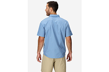 Image of Marmot AirExchange SolarShield Novelty SS Shirt - Mens, Rain Cloud Tomales Stripe, L, M16075-24297L