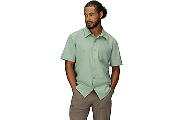Image of Marmot AirExchange SolarShield SS Shirt - Mens, Agate Green, M, M16114-24373M