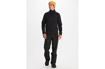 Image of Marmot Drop Line 1/2 Zip - Mens, Black, Medium, M13193-001-M