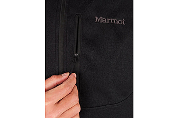 Image of Marmot Drop Line 1/2 Zip - Mens, Black, Medium, M13193-001-M