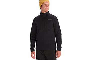 Image of Marmot Drop Line 1/2 Zip - Mens, Black, Medium, M13193-001-M