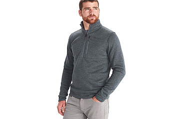 Image of Marmot Drop Line 1/2 Zip - Mens, Steel Onyx, Small, M13193-1515-S